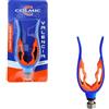 Colmic - Reggicanna Universale VALENCIA - Gomma Antiscivolo con Attacco Standard, Colore Blu e Arancione - Accessorio da Pesca Compatto e Robusto - Prodotto Ufficiale Colmic