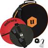 Unicorn Kit portatile per freccette in tour, borsa per bersaglio con cinghia regolabile, kit di montaggio per porta, tappetino rotondo e misura Ochemate, poliestere idrorepellente, nero, tavola non