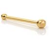 jewellerybox Piercing naso chiodino lungo 6mm in oro giallo 9kt con sferetta da 1,5mm