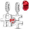 LNQOBU Charm Madre e Figlia - Charm con scritta Mum, Sister,Argento 925 con Ciondolo con zirconi 5A Adatto ai braccialetti Pandora Regali Festa Della Mamma