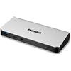 Hamlet Docking Station collega due display HDMI e DP con 4 porte usb 3.0, LAN e