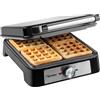 Bestron ASW1600S - Piastra per waffle belga, in acciaio, colore: Argento