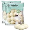 BOLSIUS,Candele galleggianti non profumate, 4.4 cm, colore avorio cremoso, confezione da 40 pezzi, senza fumo, qualità europea, decorazioni, feste di festa