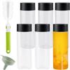 UptVin Bottiglia Sensoriale 6 Pezzi, Bottiglia di Plastica da 350 ML per Riempire Bottiglie Sensoriali Riutilizzabili Bottiglie di Frullato Trasparenti per Tè, Polvere Resistente all'Acqua