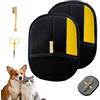 Utaseti Furhero Mitt, Furhero - Spazzola magica per rimuovere i peli di animali domestici, riutilizzabile ed elettrostatico su entrambi i lati, per mobili, divani, tappeti e vestiti (2-B)