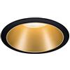 Paulmann 93395 Cole - Faretto da incasso rotondo, dimmerabile, colore nero opaco, oro, in alluminio, in plastica, GU10