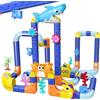 EUCOCO 193 Pezzi DIY Cube Track, Giochi Bambini 3 4 5 6 7 8 Anni 3D Elettrico Klickrail Pista Magnetica Regalo di compleanno creativo per bambini