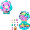 Polly Pocket - Cofanetto Magici Glitter, set portatile a forma di conchiglia con una microbambola sirena, cuccioli marini e 11 accessori a tema inclusi, giocattolo per bambini, 4+ anni, JCB16