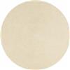 HAMID Tappeto rotondo per interni/esterni Nansa, in PET riciclato, lavabile e resistente all'acqua, ecologico e sostenibile, ideale per patio, giardino o soggiorno (200x200 cm, crema)