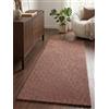 Hanse Home Hygge Skandi, tappeto in lana boho per soggiorno, camera da letto, sala da pranzo, corridoio, colore rosa vintage, 80 x 200 cm