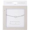 Depesche 13896.31 Bracciale in argento con cuore e brillantini, lunghezza variabile come regalo per amici e parenti