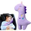 auvstar Auto Protezione per Cintura di Sicurezza, Spallina Imbottita, Sicurezza in Auto per Bambini e Adulti,Cuscino Spalla Cuscino Cintura, Cuscino Poggiatesta per Viaggi in Auto (Unicorno)