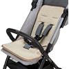 baby idea Babysanity® Morbido Riduttore Copri Passeggino Universale Materassino Neonato Soffice Imbottitura Rivestimento Spugna Di Cotone 100% con Bordatura - Made in Italy - (Beige)
