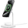 Cygnett ChargeBase Supporto di ricarica wireless magnetico 2 in 1, bianco, compatibile con Qi2