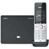 Gigaset BasicLine IP + COMFORT 500HX - Base per telefonia via Internet, abbinata a un ricevitore HX, qualità vocale HD, Made in Germany, argento-nero [Compatibile in DE, IT, FR, NL, BE, ES, CHE]