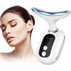 LUPATDY Massaggiatore per il collo, 4 modalità Massaggiatore viso 45 °C Calore V Bellezza Viso, Allenatore elettrico della mascella per antirughe e pulizia del viso per l'acne