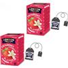 LONDON F&H COMPANY London Fruit® | Infuso Fragola e Vaniglia | Ibisco Fragola Vaniglia Infuso Bustine Singole - 2 x 20 Filtri (80 Gr) | Tisana Senza Caffeina