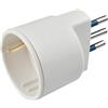 SCAME POLYPOOL Adattatore con spina 10A 2P+T e presa 10/16A 250V, bianco
