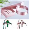 WAYASI Appendi Phon Bagno, Porta Piastra per Capelli, Porta phon da Muro Senza Foratura, Supporto per asciugacapelli e Piastra lisciante Autoadesivo, Supporto da Parete (Oro Rosa)