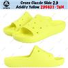 Crocs Classic Slide 2.0 Acidity Yellow 209401-76M taglia unisex