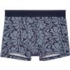 Hom Boxer Ho1 Long Island Boxer Briefs da Uomo (Confezione da 1), Stampa Piastrelle e Fiori Grandi Marina e Blu, M