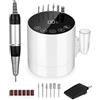 PERMUST Fresa per Unghie Professionale, Lima per Unghie Elettrica 35000RPM, Set Manicure Elettrico con Pedale e 6 Fresa, Macchina per Unghie Acriliche Gel, Nail Drill, Manicure e Pedicure Elettrico