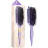 Bounce Curl Spazzola Bounce Curl Volume EdgeLift, Strumento 5-in-1 per Onde Voluminose, Ricci e Spirali - Viola