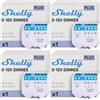 Shelly Dimmer Gen2-0-10V, Interruttore Varialuce Intelligente WiFi e Bluetooth, Domotica Dimmerabile, Compatible con Alexa e Google Home, App iOS Android, Nessun hub e Neutro richiesto