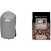 Weber 7175 Grill Abdeckhaube 47cm Custodia Standard per BBQ 47 Cm Accessori e Attrezzi per Il Barbecue, Grigio & 17612 - Cubetti accendifuoco 48 pastiglie sul marrone