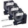 UNOKA 45013 Comaptibel per Dymo D1 45013 A45013 45013S S0720530 per Dymo Nastro D1 12 mm x 7 m Nero su Bianco Black White Per Dymo LabelManager 160 210D 360D 280 420P 50TS 450 PNP 50D