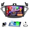 Inefala 2+64GB Radio per Opel Corsa 2015-2019/Opel Adam 2013-2016 Android 15 Soporta Wireless CarPlay Android Auto, 9 Pollici Schermo per Auto con Bluetooth WIFI GPS DSP Telecamera Posteriore AHD