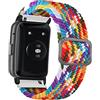 ToVioc Cinturino Compatibile con Huawei Watch Fit 2, Huawei Watch Fit 1(New/Elegant/SE), Intrecciato Regolabile Sportiva Elastica Nylon Cinturino