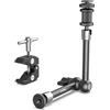 SMALLRIG Braccio Magico da 11'' con Morsetto Super Resistente, Braccio Articolato Filettato da 1/4''-20 con Attacco a Slitta per Monitor, Luce LED, Microfono - 3726