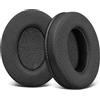 SOULWIT Cuscinetti auricolari di ricambio per Sennheiser HD202/HD202II/HD203/HD212/HD212-Pro/HD437/HD447/HD457/HD477/HD497/EH150/EH250/EH350/HD62-TV/HD65-TV, con tessuto resistente a trama calcistica
