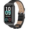 BDIG Amazfit band 7 Cinturino in pelle, cinturino di ricambio regolabile per Amazfit Smart Band 7 (orologio non incluso), nero