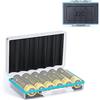 JJC 18650 - Custodia porta batterie per 6 batterie 18650 e tutte le batterie di dimensioni simili, custodia per il trasporto di batterie