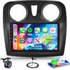 VECHTEL 8 CORE 6G+128G Autoradio Android 15 per Renault Dacia Sandero 2 B52 2012-2019, 9'' IPS HD Schermo Tactile co Carplay Android Auto senza Fili DSP GPS Wi-Fi USB Bluetooth 5.0 FM RDS Retrocamera