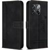Bravoday Cover per OnePlus 10T 5G / OnePlus 10T 5G, Flip Custodia in Pelle PU con Slot per Schede, Portafoglio Custodia per OnePlus 10T 5G / OnePlus 10T 5G, Nero