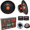 SP Audio SP-EM6.5 KIT, 1 Kit a 2 Vie da 6,5 16,5 cm 165 mm, 200 Watt RMS 400 Watt Max, 4 Ohm, 2 Midrange, 2 Tweeter, 2 Crossover, Portiere, Sportelli, Per Auto