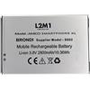 L2M1 Batteria per Brondi Amico Smartphone XL Smartphone Android Dual Sim 4G GPS Supplier Model S602 Li-ion 3.8V 2800mAh 10.36Wh