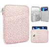 TiMOVO 9-11 Custodia per Tablet, Compatibile con iPad 11 A16 2025, iPad 10,9/10,2| Air 11, Galaxy Tab A9+ / A11 Plus 11, Borsa Protettiva con Tasche, Leopardo Rosa