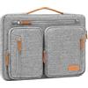 MOSISO 15,6 pollici Custodia Laptop Compatibile con MacBook Pro 16 HP Acer | 15-16 pollici Borsa PC per M5-M1, Dell, Lenovo, ASUS, Borsa Trasporto Laterale Aperta con 5 Tasche Accessori&Cintura, Grigio