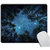 Wasach Tappetino per mouse con bellissimo cielo notturno, la Via Lattea e gli alberi, Sublime Nature View rettangolare tappetino per mouse da gioco in gomma antiscivolo