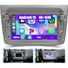 Inefala [4G+64G]Inefala Android 15 Autoradio per Alfa Romeo MITO 2008-2016 con Wireless Carplay Android Auto, 7 Pollici Touchscreen Stereo Auto Bluetooth con Navi GPS WiFi RDS/FM EQ Mic Retrocamera