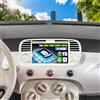 SIXWIN 8 Core 4+64G Android 15 Autoradio per FIAT 500 2007-2015 con CarPlay/Android Auto/DSP,7 Pollici HD Schermo Navigatore GPS WiFi Bluetooth 5.0 USB FM RDS Radio Mirror Link +32 Bande EQ(Bianco)