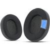 Krone Kalpasmos Cuscinetti Auricolari in Gel rinfrescante di Ricambio per SteelSeries Arctis 1/3/5/Arctis 7/7+/7P/7P+/7X/7X+/9/9X/Pro/Prime（nero）