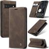 Azororo Cover per Google Pixel 6 Pro 5G, Premium PU Pelle Custodia, Magnetica Carta Fessura Portafoglio Case, Flip Cavalletto Custodia per Google Pixel 6 Pro - Caffè