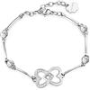 Brosway Bracciale Donna, Bracciale Rigido in Acciaio e Cristalli con Simbolo Cuore | Collezione Chakra - BHKB047