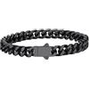 Richsteel Braccialetto a catena a maglie cubane di qualità Miami per uomini e donne, in acciaio inox, larghezza 5/7/9/12 mm, confezione regalo