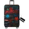 MosaiRudo Spessore Elastico Coperture per Valigie Applicare alla 18 ''-32 ''Valigie, Viaggio Luggage Trolley Case Suitcase Luggage Cover Protector (C0097, M)